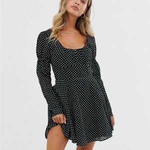 Black and White Polka Dot Dress